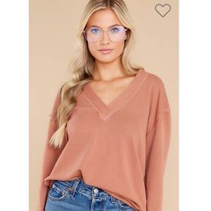 Comfy mauve pink top size s